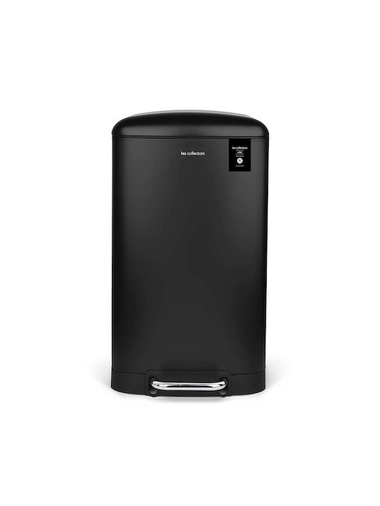 Les Collectors Waste Bin Waste made of Stainless Steel with Pedal Black 30lt 1pcs