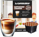 La Capsuleria Kapseln Cappuccino Cremig Kompatibel mit Maschine Dolce Gusto 16Mützen