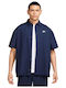 Club Oversized Button Shirt Langärmlig Baumwolle Hemd Blau