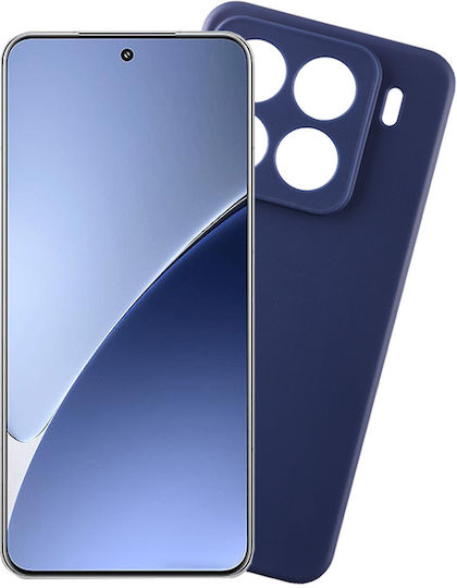 Volte-Tel Umschlag Rückseite Silikon Blau (Xiaomi 15 Pro)