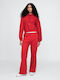 Pantaloni de Trening Larg Fleece Modern Red