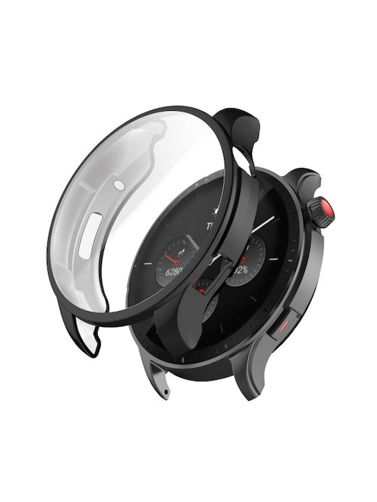 Bildschirmschutz Silikonhülle in Schwarz Farbe für GTR 4 46MM