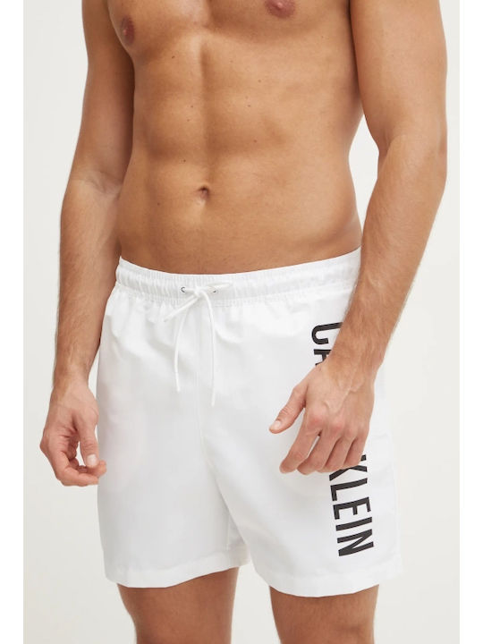 Calvin Klein Men's Swimwear Shorts White with Patterns KM0KM01092-YCD