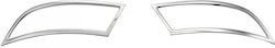 Set 2 Stainless Steel Exhaust Trims Compatible Nissan Qashqai 2017-2021
