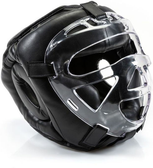 Yakimasport Boxhelm Erwachsene Volles Gesicht Schwarz