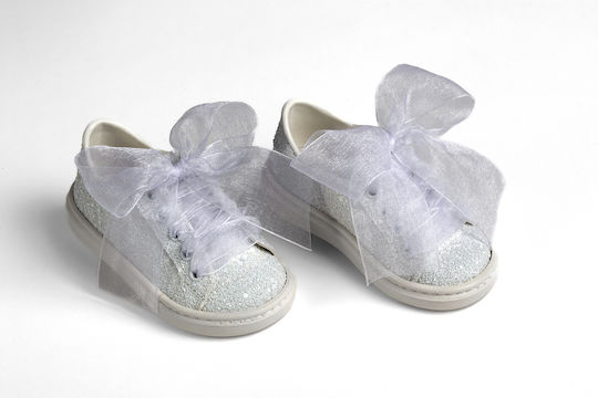 Ever Kid Βαπτιστικά Δερμάτινα Sneakers Λευκά