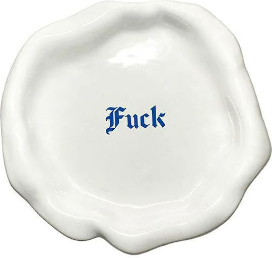 Incartato Ceramics The Issues Collection Teller Untiefe Keramik Weiß mit Durchmesser 17cm