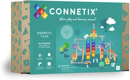 Connetix Παιχνίδι Κατασκευών Πλαστικό Rainbow για Παιδιά 3+ Ετών