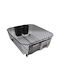 Sidirela Metallic Grey Sink Strainer 32x36x14cm