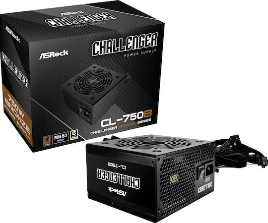 ASRock CL-750B 750W Negru Sursă de Alimentare Calculator Complet cu fir 80 Plus Bronze