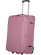 Diplomat Mittlerer The Athens Collection Stoffkoffer Rosa mit 2 Rädern Höhe 64cm