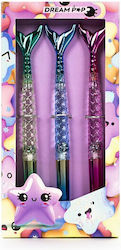 Tri-Coastal Design Meerjungfrau Kugelschreiber Schreibart Ballpoint 3 Stücke