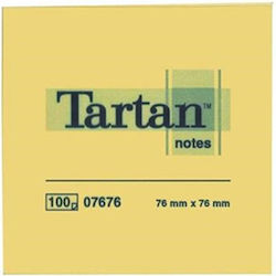 Note adezive 3M Tartan 76 x 76 mm Galben 100 Foi