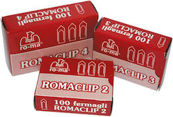 Metal Paper Clips Roma Maestri No 4 Silver 100 ...