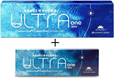 Ultra Compact One Day 35 Ημερήσιοι Χωρίς Διοπτρία Φακοί Επαφής με UV Προστασία