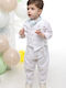 Mi Chiamo Boys Baptism Suit with Vest White