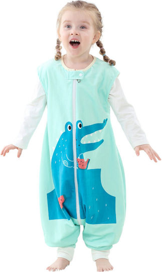 Queen Mother Winter Sleeping Bag with Feet Light Blue