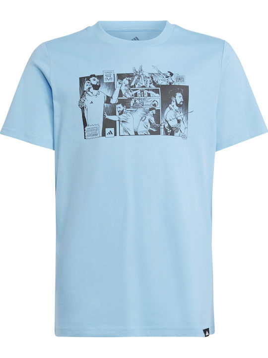 Παιδικό T-shirt Γαλάζιο Messi Icon