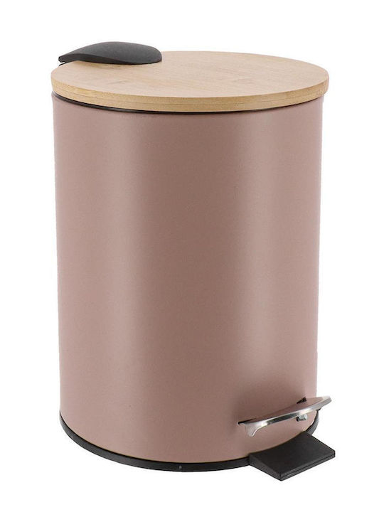 Atmosphera Bamboo Καλαθάκι Μπάνιου Soft Close 3lt Καφέ