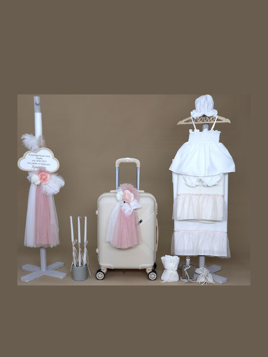 O nounos Taufset mit Blumen Thema