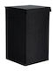 Atmosphera Перилна Кошница Текстил с Капак 35x35x60см Черен