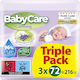 BabyCare Calming Μωρομάντηλα χωρίς Οινόπνευμα & Parabens 3x72τμχ