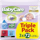 BabyCare Calming Babytücher ohne Alkohol & Parabene 3x72Stk