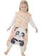 Queen Mother Winter Baby Sleeping Bag with Feet Panda Orange