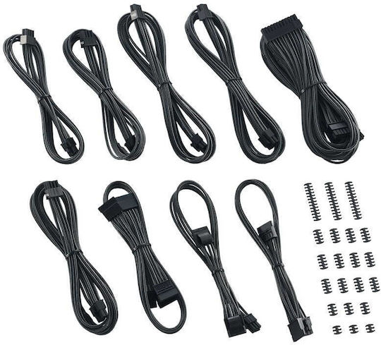 Psu Cable Kit Cablemod Classic C-series Cm-csi-ckit-nkc-r Corsair Axi Hxi Rm Carbon 50-85 Cm