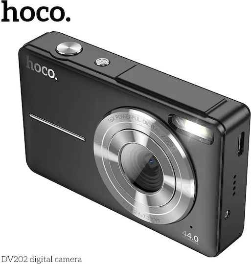 Hoco DV202 Compact Φωτογραφική Μηχανή 44MP Μαύρη