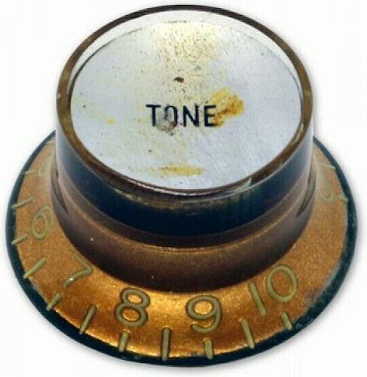 Knopf Glockenreflektor Ton Gealtertes Gold Chrom Us Töpfe Paar 2