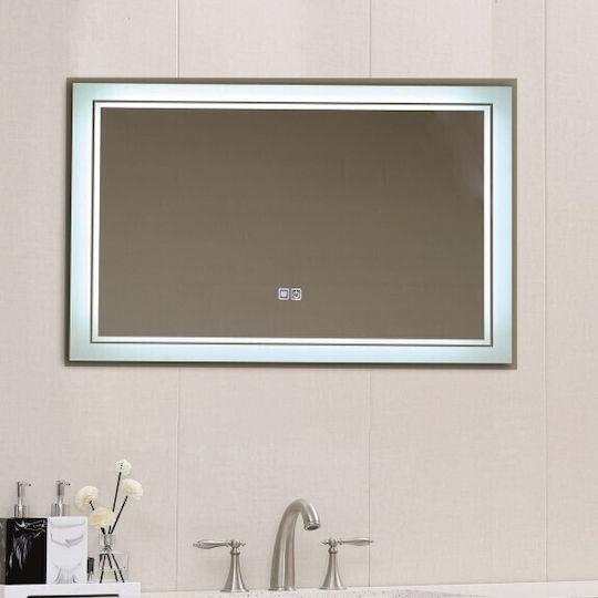 Inter Ceramic Nelis Icl 1815 Spiegel Badezimmer LED-Beleuchtung Touchscreen-Heizung Montagezubehör 24 W