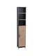 Atmosphera Floor Bathroom Column Cabinet L35xD26xH173cm Black