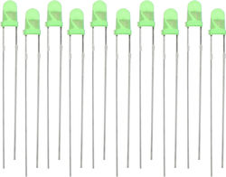 Σετ Led Λαμπάκια 3mm Πράσινα 2.2v 10 Τεμαχίων Dm-6017 Σετ Led Λαμπάκια 3mm Πράσινα 2.2v 10 Τεμαχίων Dm-6017