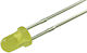 Led Diffused 3mm Κίτρινο T-1