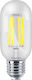 Braytron Λάμπα LED 4W για Ντουί E27 και Σχήμα T45 Θερμό Λευκό