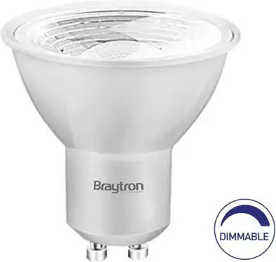 Braytron LED крушка 6W за фасунга GU10 Топло бяло Димируем