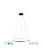 Optonica Pendant Light Black 50x100cm