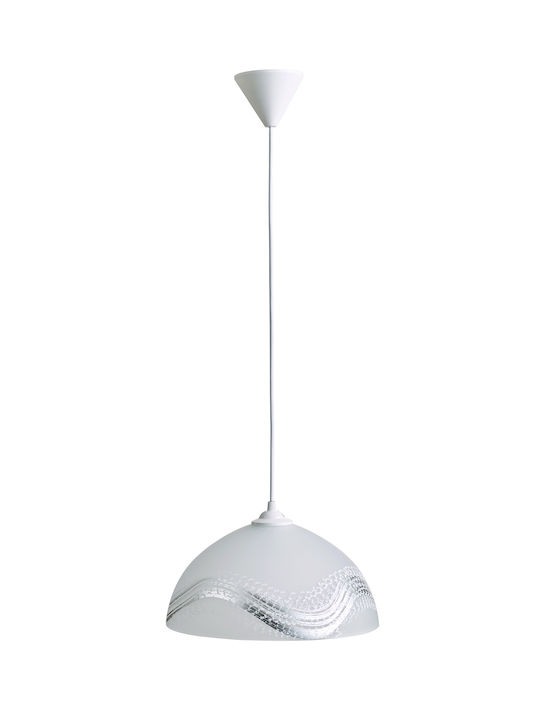 ArkoLight Pendant Light White with Socket E27 30x30cm