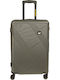 CAT Peoria Cabin Travel Suitcase Hard Haki with 4 Wheels Height 54cm 84810-551
