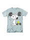 Digital Place Bluse Gray Baumwolle