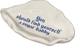 Incartato Ceramics The Issues Collection Σταντ Κοσμημάτων Λευκό 15x9cm
