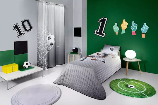 Saint Clair Set Kids Duvet Cover Single with Pillowcase Grey 165x225cm