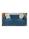 ForHome Four-Seater Sofa Throw Chenille 180x320cm Blue