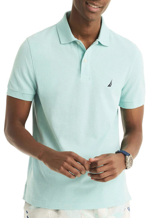 Nautica Polo Short Sleeve Blue Blouse
