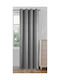 ForHome Κουρτίνα με Τρουκς Γκρι 140x260εκ.