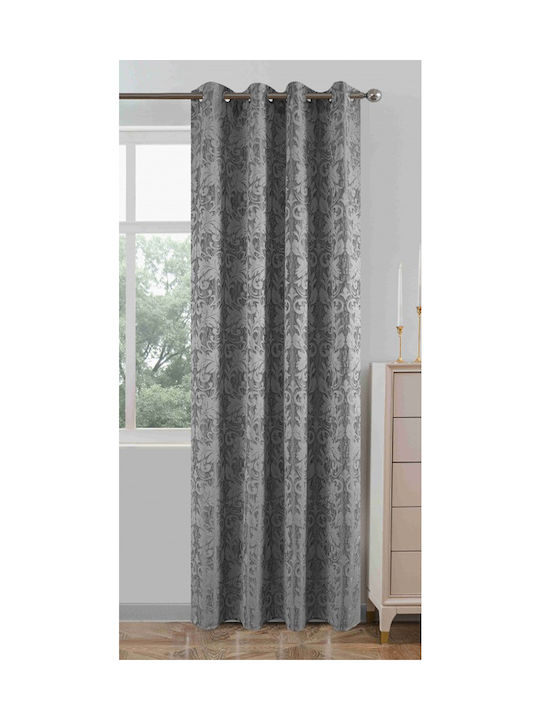 ForHome Κουρτίνα με Τρουκς Γκρι 140x260εκ.