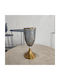 Karvounis Decorative Vase Gold 12x30cm
