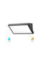 Braytron Επιτοίχιο Εξωτερικό Φωτιστικό LED IP65 20W με Ρυθμιζόμενο Λευκό Φως 26.8x13.2x8.7εκ.