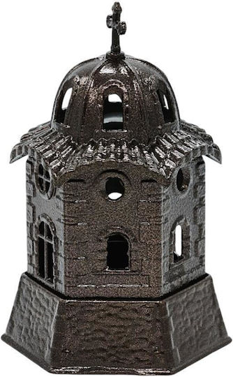 Oil Lamp Church Shrine Metal Brown Dimensions 12*16 cm